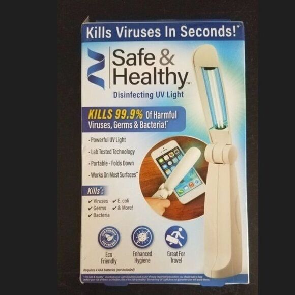 Safe & Healthy Disinfecting UV Light Folding Portable Wand (PPE) - Picture 2 of 6